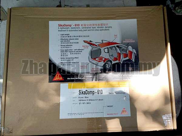 SikaDamp 610 soundproofing mats from Germany